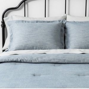 Hearth & Hand Bedding - hearth & hand magnolia blue TWILL COMFORTER SET Hearth & Hand Bedding - hearth & hand magnolia blue TWILL COMFORTER SET